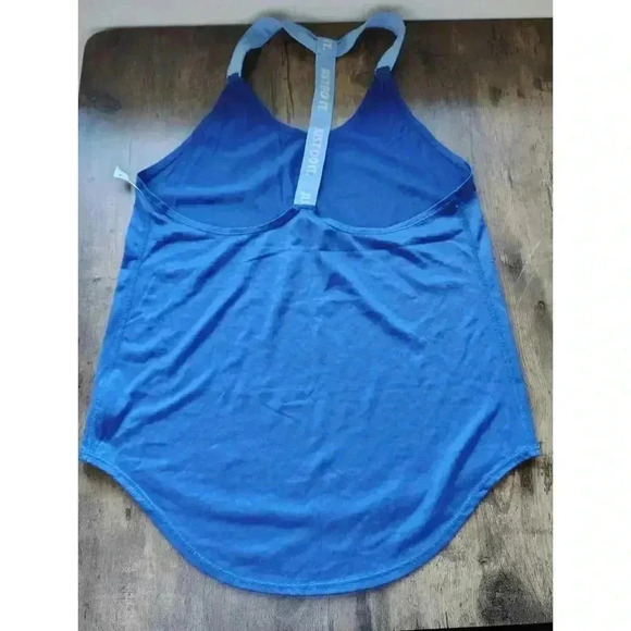Women's Size S Nike Dri Fit  Just Do It Workout Tank Top Blue  Racerback - Picture 2 of 8